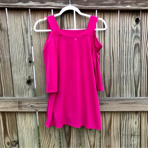 Chacha Vente Cold Shoulder Top Pink Sz. Petite Small - Picture 7 of 8